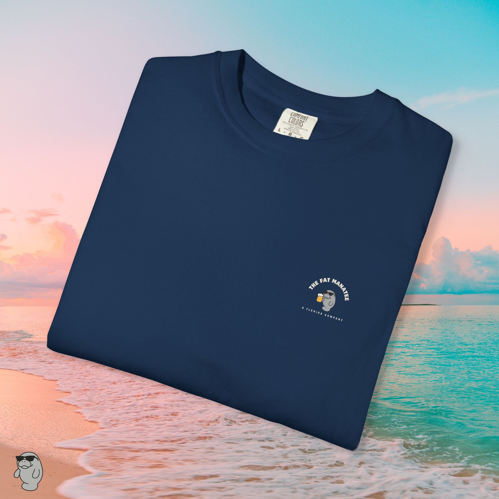 The Fat Manatee “Mangrove Cruiser” Tee – Vintage Surfside Comfort