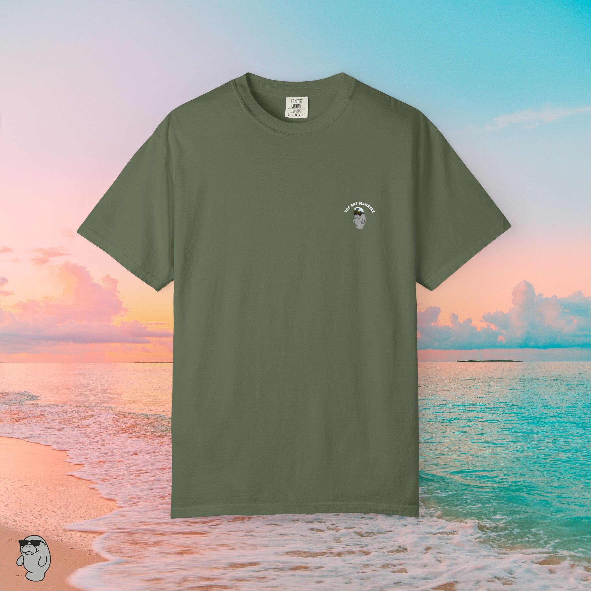 Florida Coastal T-Shirt – Stay Buoyant Beach Graphic Tee | Fat Manatee