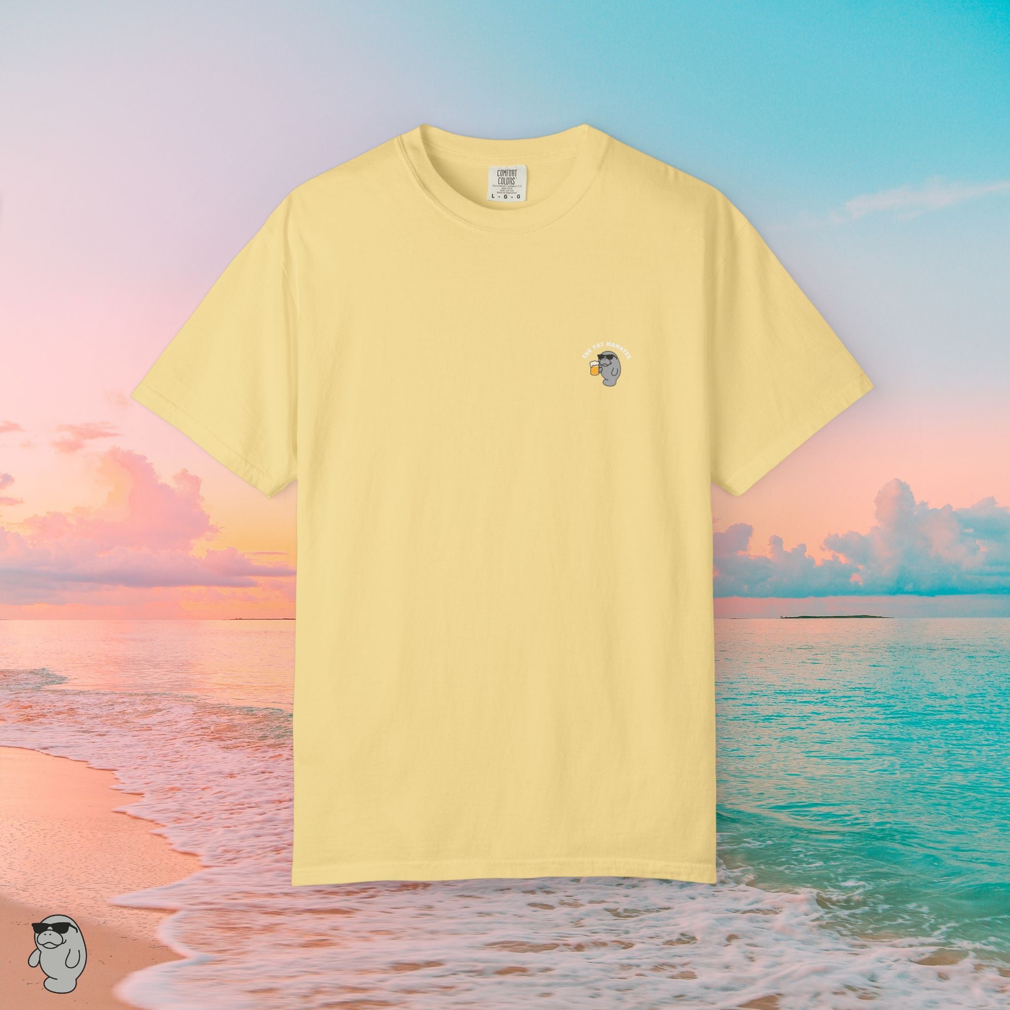 The Fat Manatee Ride The Wave Tee