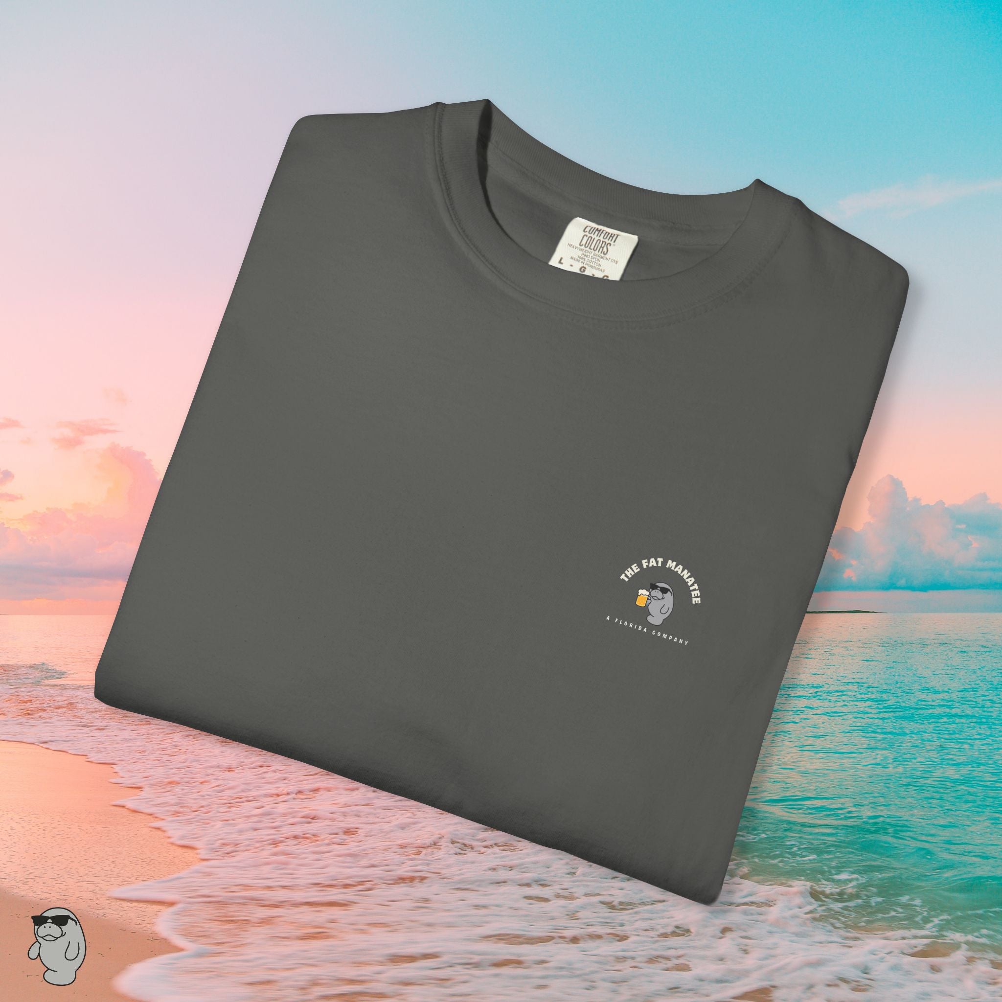 The Fat Manatee “Mangrove Cruiser” Tee – Vintage Surfside Comfort