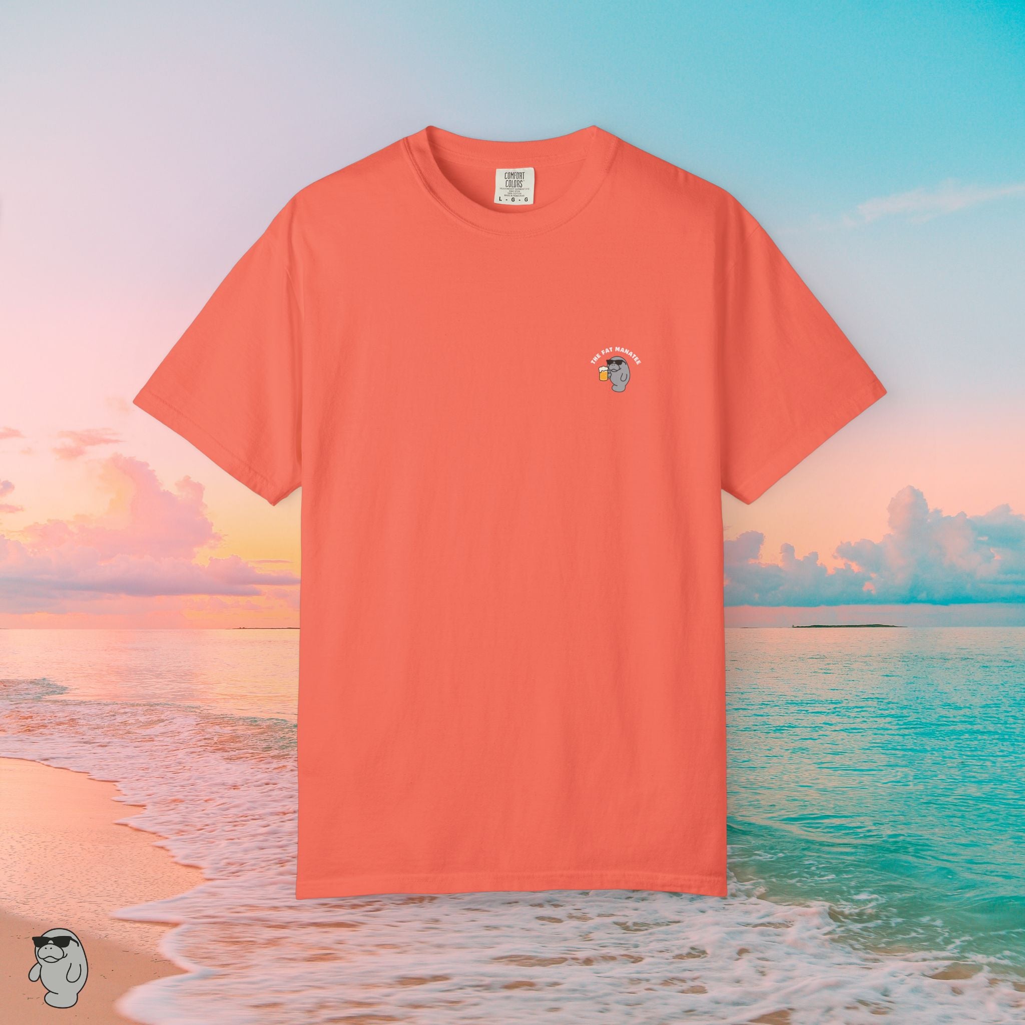 The Fat Manatee Ride The Wave Tee