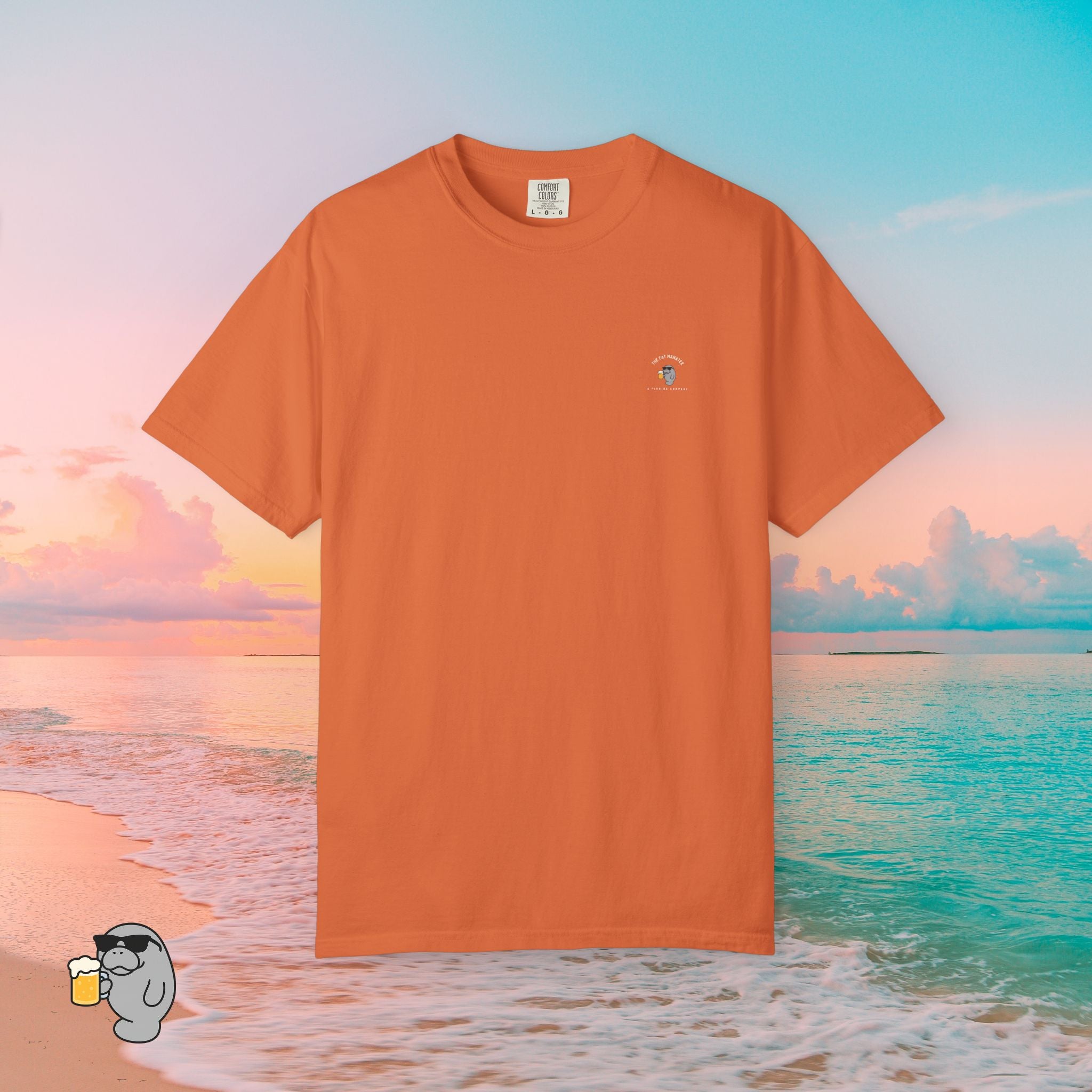The Fat Manatee “Not Lost, Just Trolling for Better Company” T-Shirt – Funny Florida Beach Shirt, Coastal Graphic Tee, Summer Vacation Shirt