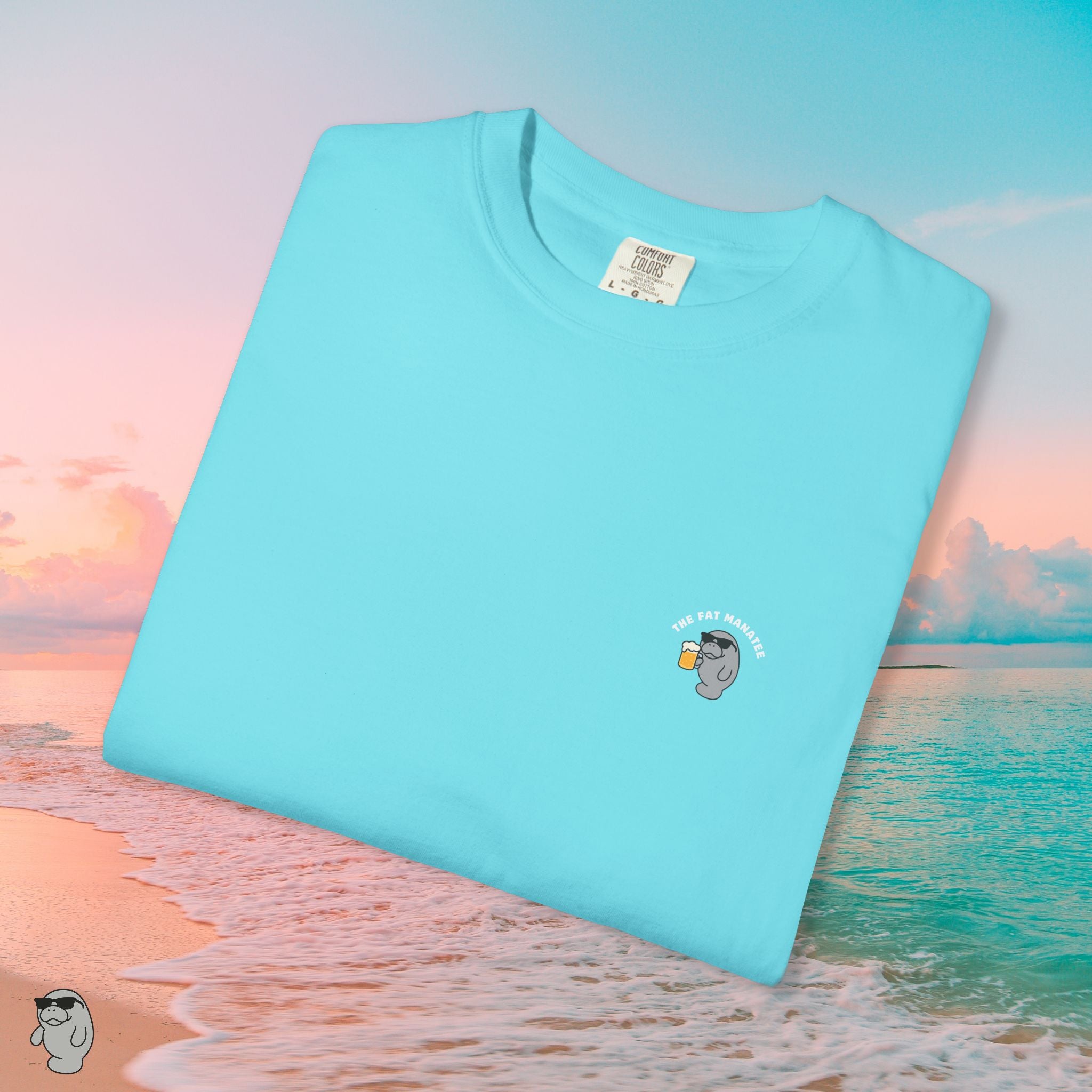 The Fat Manatee Ride The Wave Tee