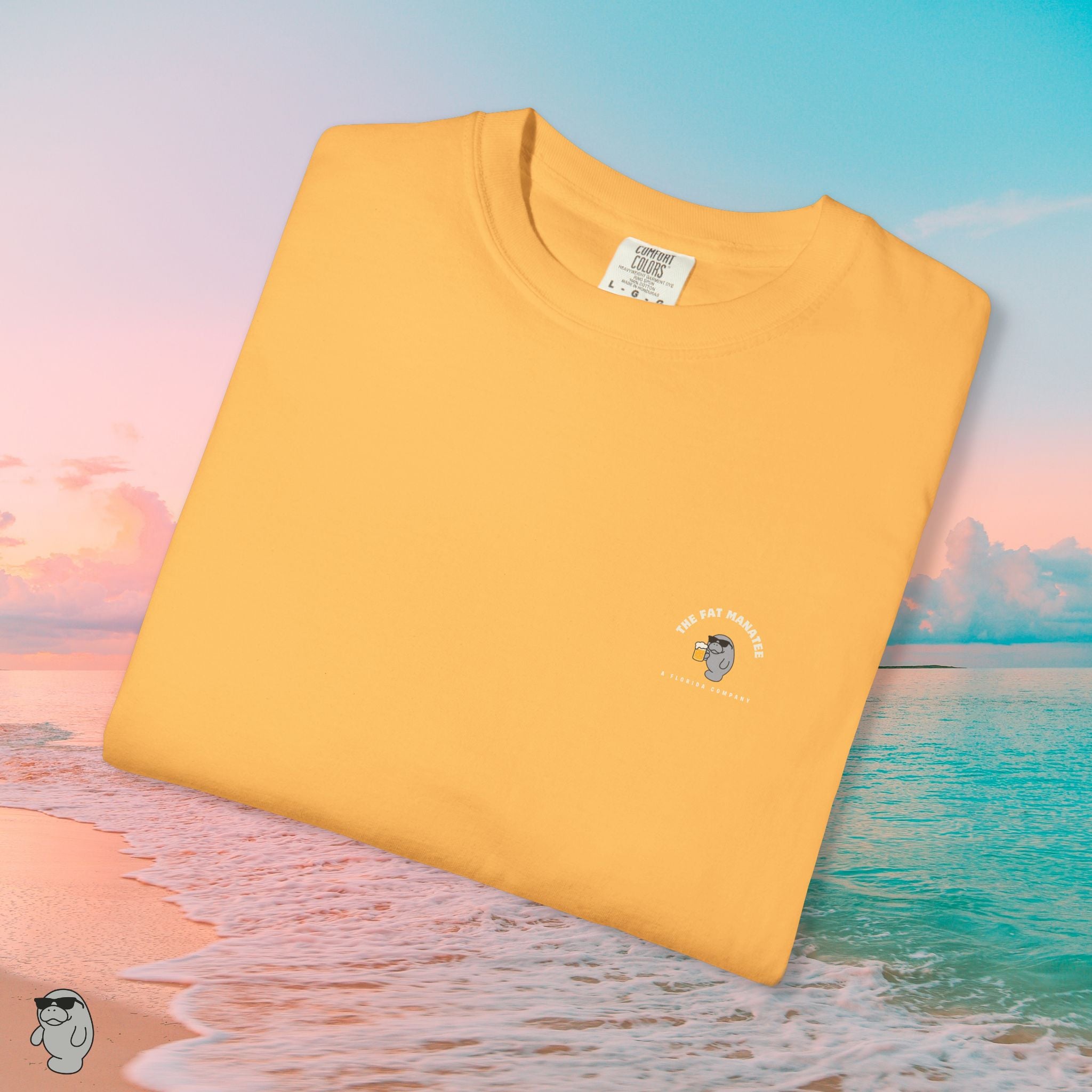 The Fat Manatee “Mangrove Cruiser” Tee – Vintage Surfside Comfort