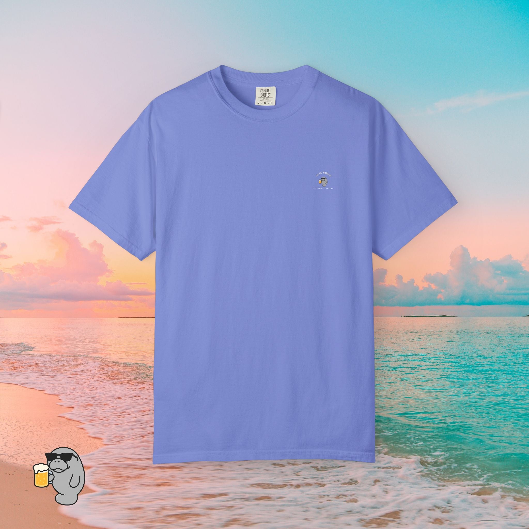 The Fat Manatee “Not Lost, Just Trolling for Better Company” T-Shirt – Funny Florida Beach Shirt, Coastal Graphic Tee, Summer Vacation Shirt
