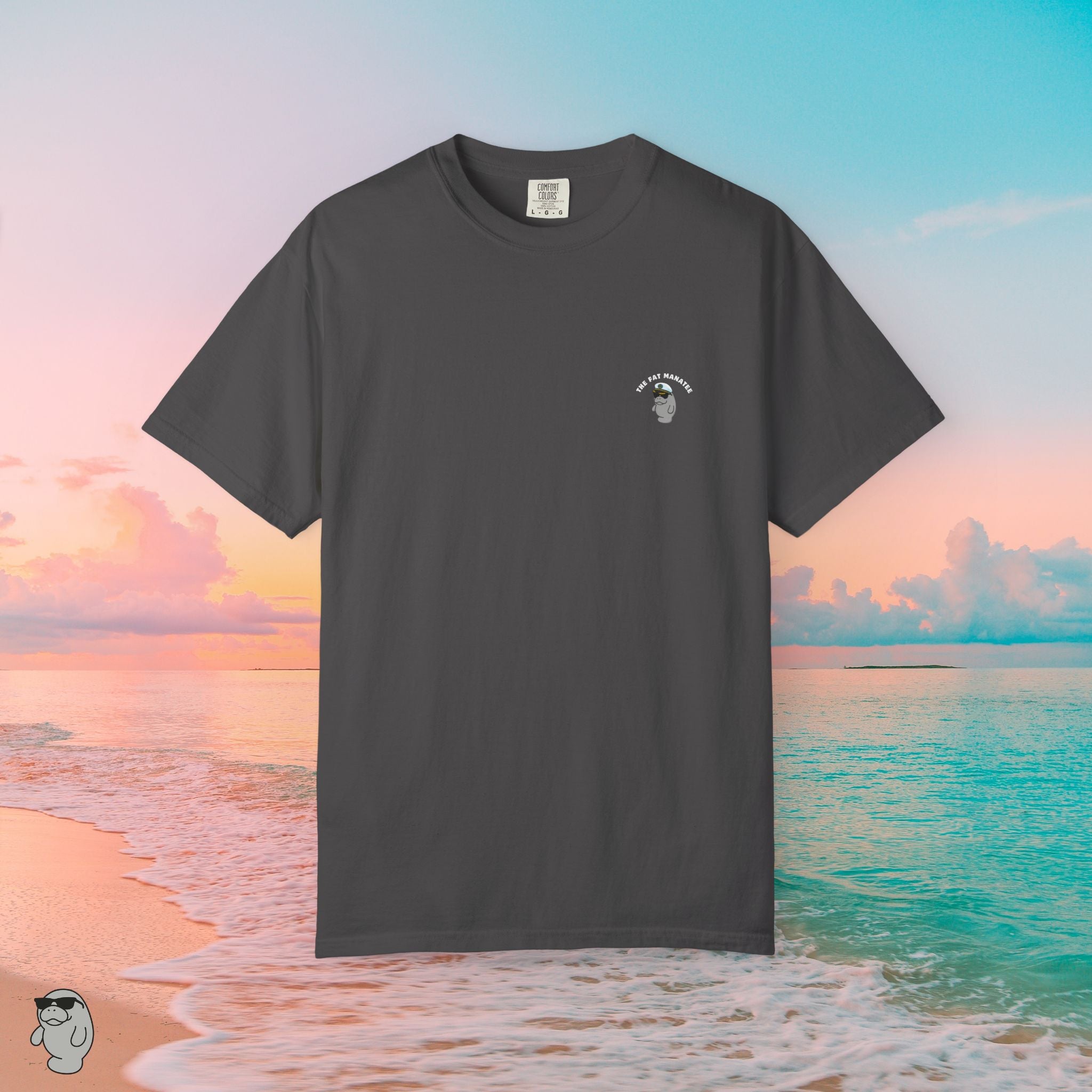 Florida Coastal T-Shirt – Stay Buoyant Beach Graphic Tee | Fat Manatee