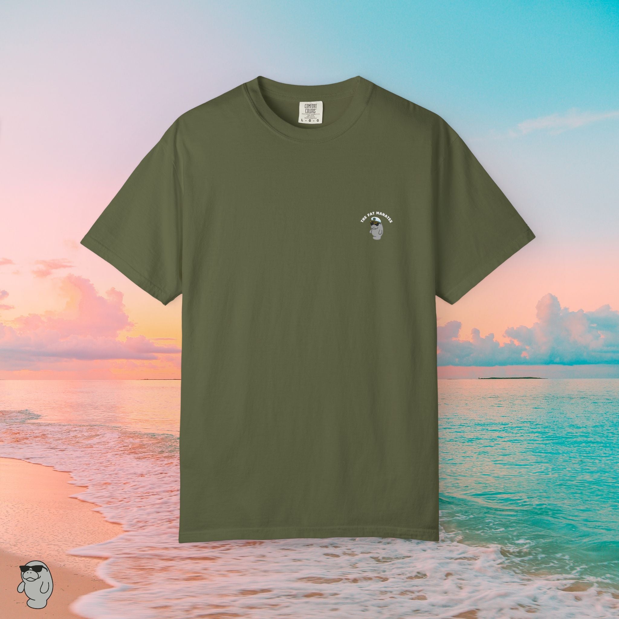 Florida Coastal T-Shirt – Stay Buoyant Beach Graphic Tee | Fat Manatee