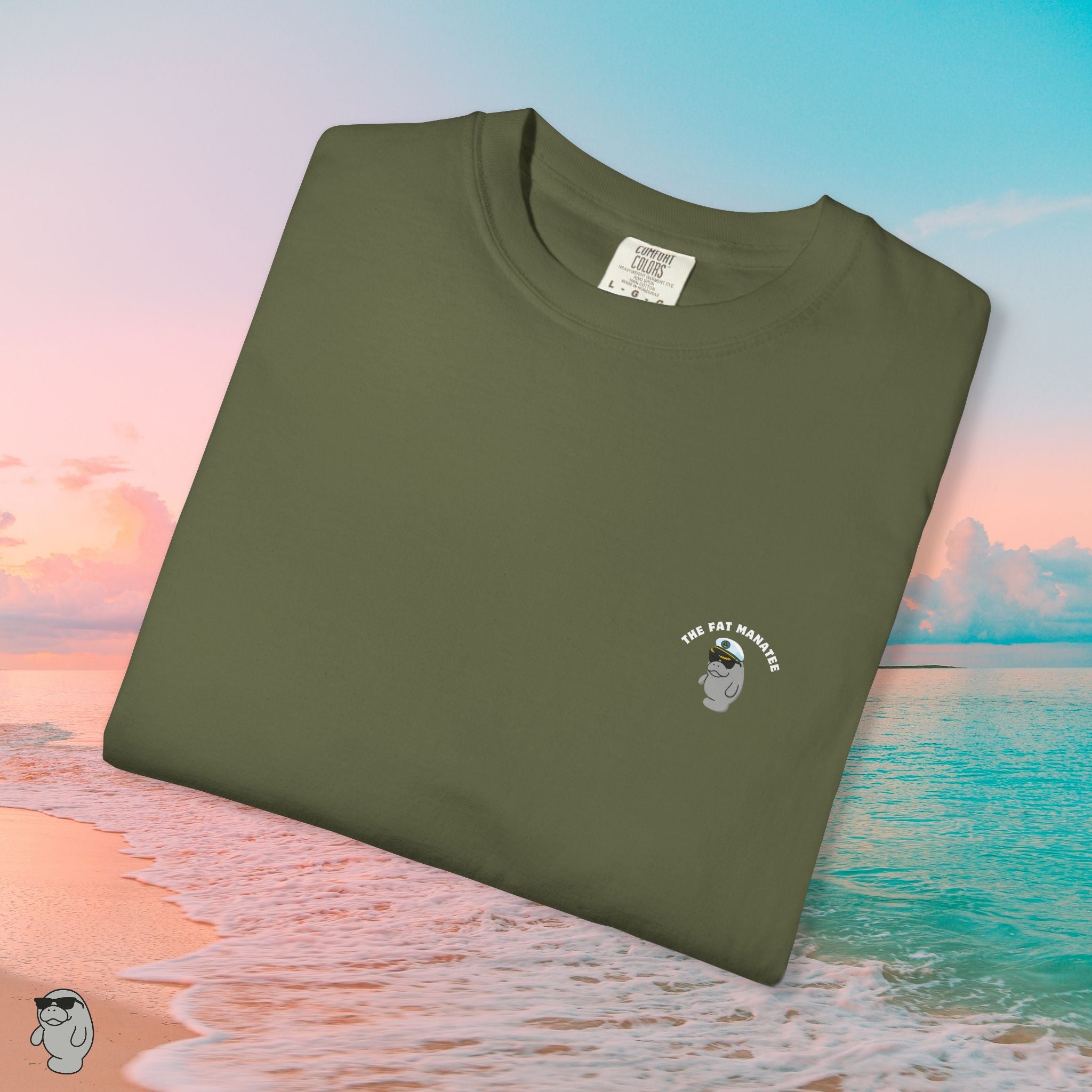 Florida Coastal T-Shirt – Stay Buoyant Beach Graphic Tee | Fat Manatee