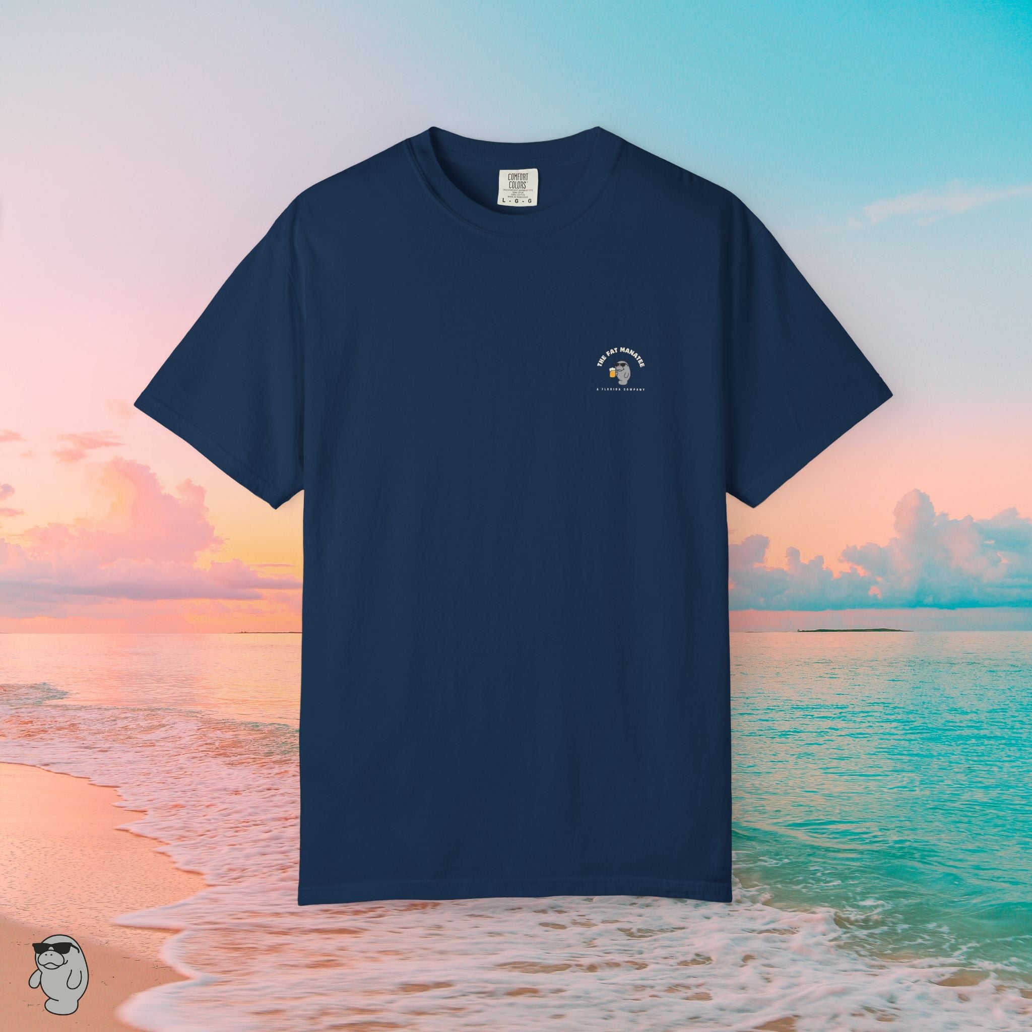 The Fat Manatee “Mangrove Cruiser” Tee – Vintage Surfside Comfort