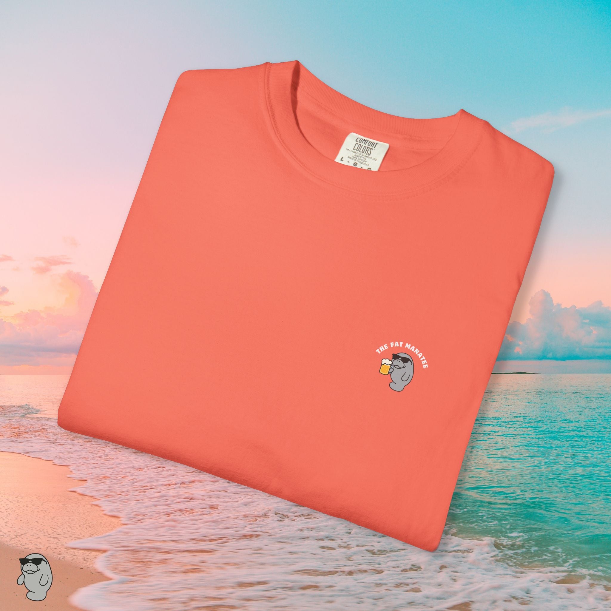 The Fat Manatee Ride The Wave Tee