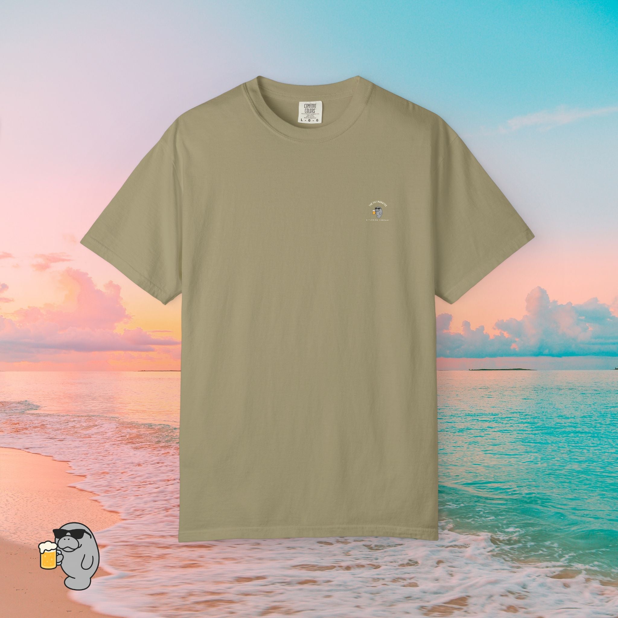 The Fat Manatee “Not Lost, Just Trolling for Better Company” T-Shirt – Funny Florida Beach Shirt, Coastal Graphic Tee, Summer Vacation Shirt