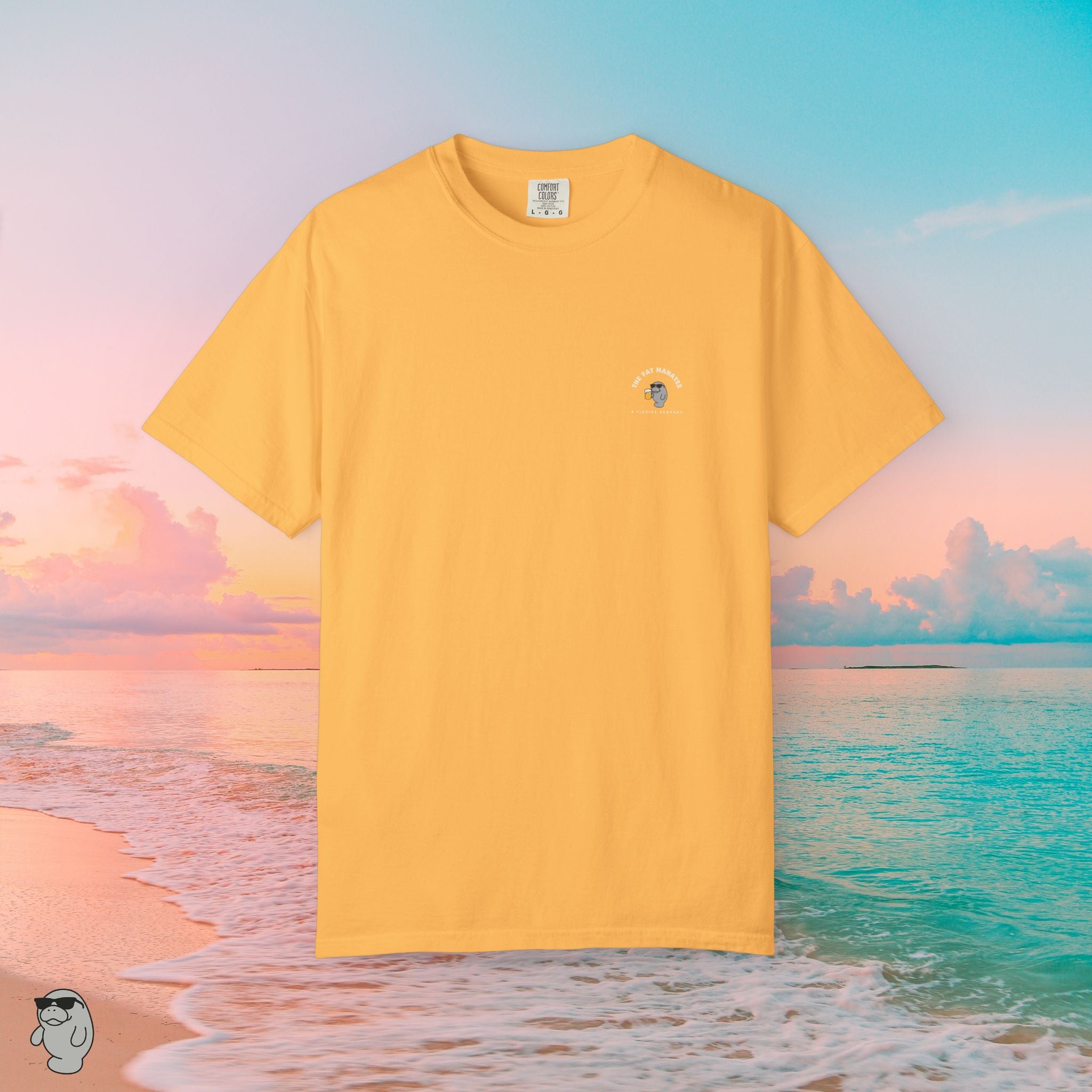The Fat Manatee “Mangrove Cruiser” Tee – Vintage Surfside Comfort