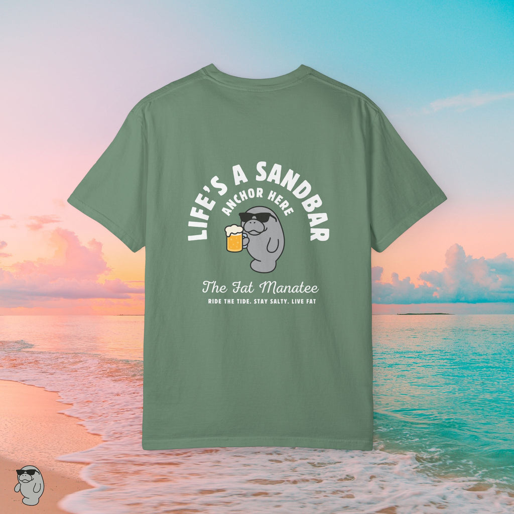 Life’s a Sandbar Tee – The Fat Manatee